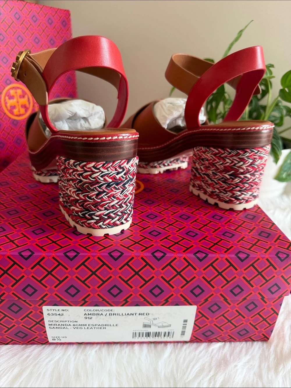 Tory burch miranda 80 mm espadrille sandal